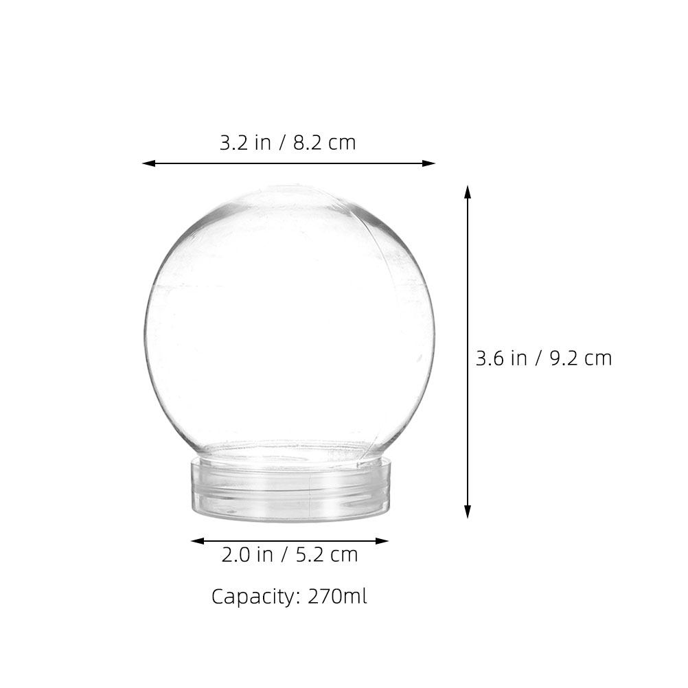 6 Adet Kar Küresi Şeklinde Şef - Plastic Dome Clear incelemesi ve fiyatı